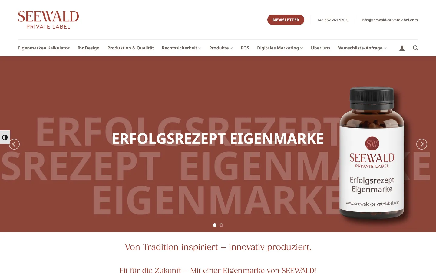 SEEWALD Private Label product catalogue